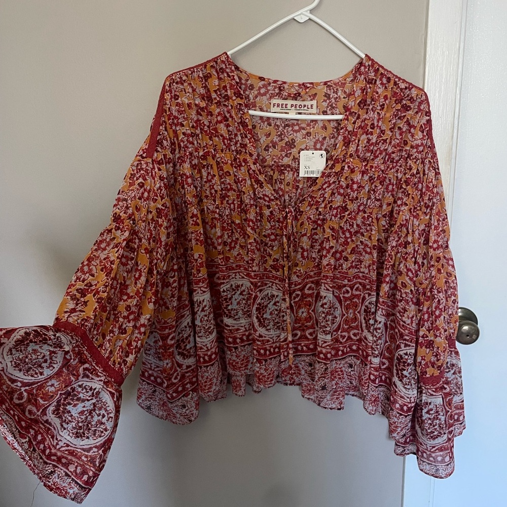 Free People Floral Top
